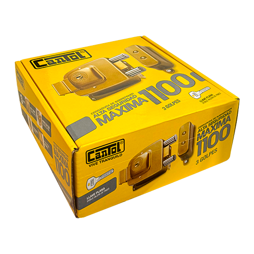 CERRADURA CANTOL 1100 SUPER BLINDADA 3 GOLPES