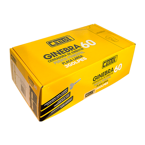 CERRADURA CANTOL GINEBRA EMBUTIR 60MM BRONCE PULIDO MODERNO DERECHA